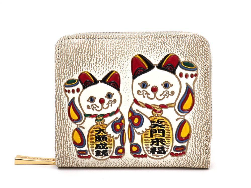 MANEKINEKO - Lucky Cat Zip Around Bi-Fold Wallet