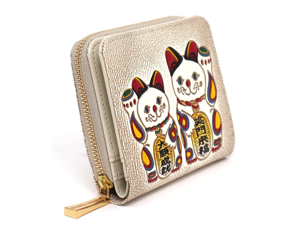 MANEKINEKO - Lucky Cat Zip Around Bi-Fold Wallet