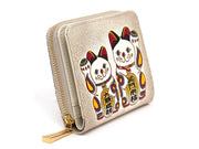 MANEKINEKO - Lucky Cat Zip Around Bi-Fold Wallet