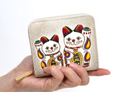 MANEKINEKO - Lucky Cat Zip Around Bi-Fold Wallet