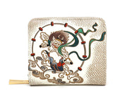 FUJIN RAIJIN - Gods of Wind and Thunder Zip Around Bi-Fold Wallet