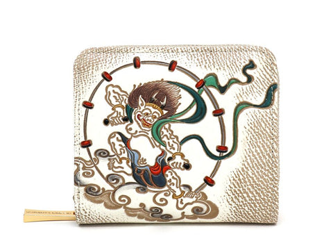 FUJIN RAIJIN - Gods of Wind and Thunder Zip Around Bi-Fold Wallet