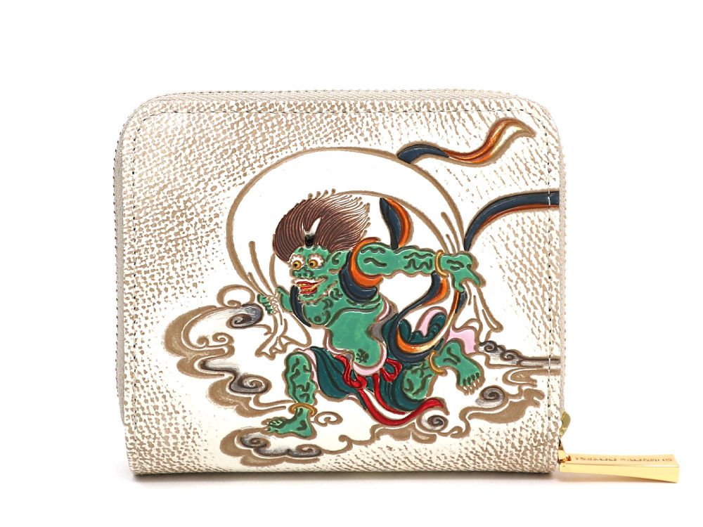 FUJIN RAIJIN - Gods of Wind and Thunder Zip Around Bi-Fold Wallet