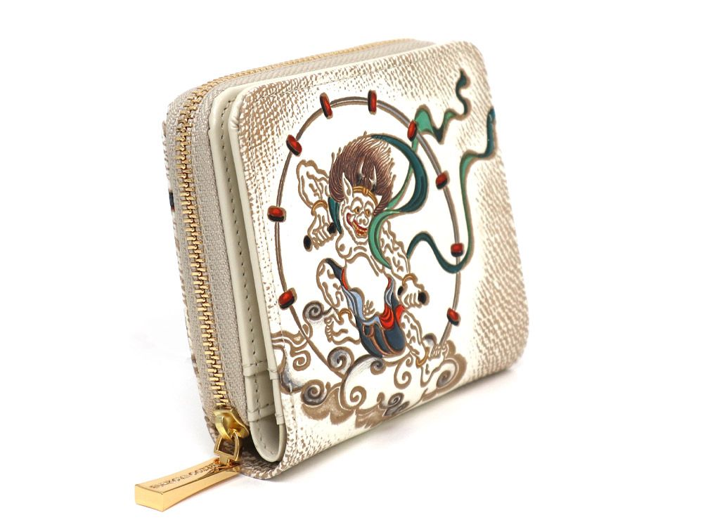 FUJIN RAIJIN - Gods of Wind and Thunder Zip Around Bi-Fold Wallet