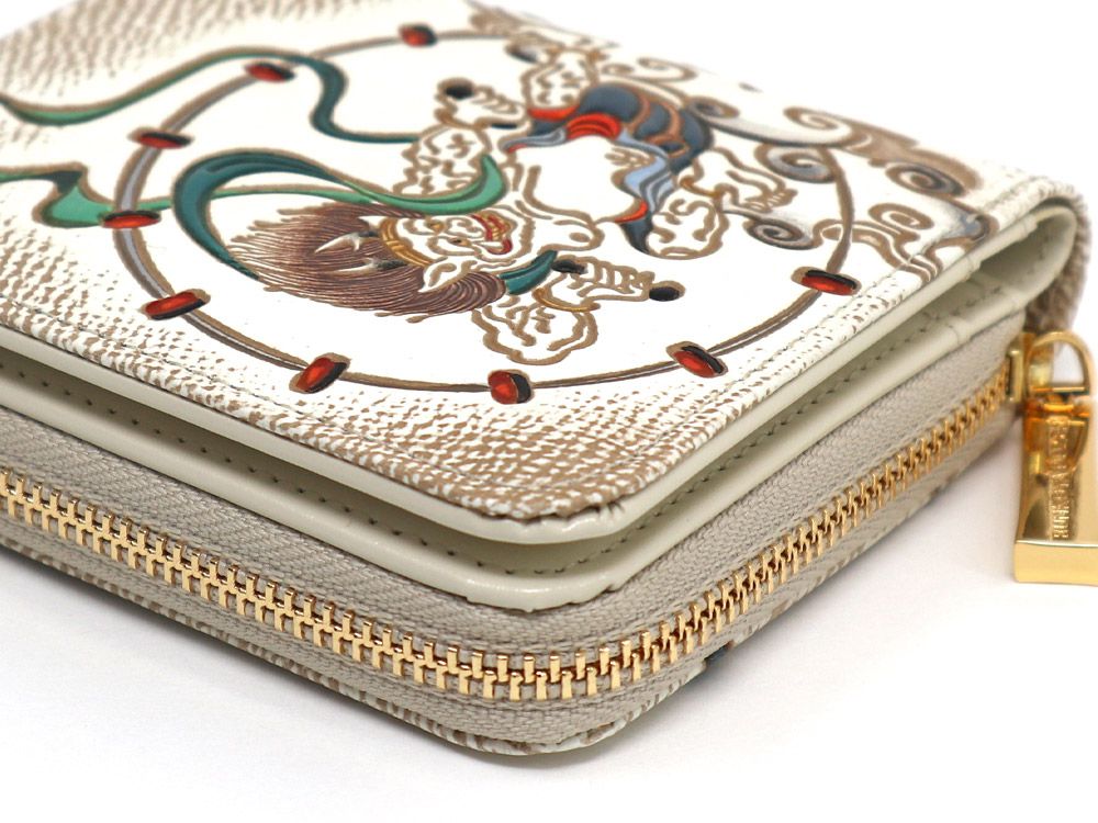 FUJIN RAIJIN - Gods of Wind and Thunder Zip Around Bi-Fold Wallet