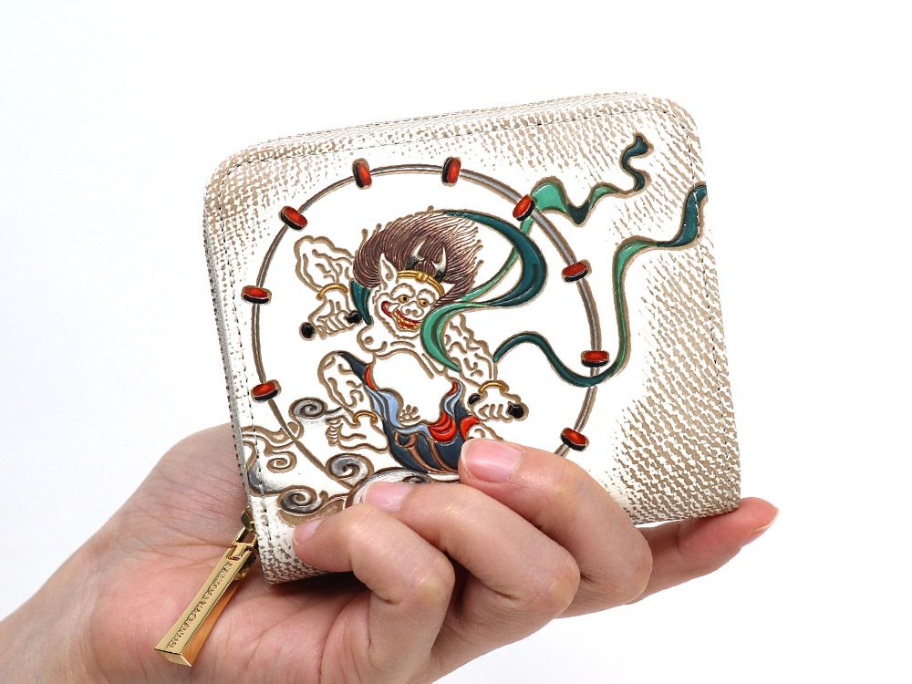 FUJIN RAIJIN - Gods of Wind and Thunder Zip Around Bi-Fold Wallet