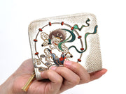 FUJIN RAIJIN - Gods of Wind and Thunder Zip Around Bi-Fold Wallet
