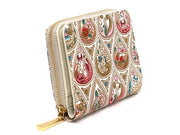 Flowers and Cats (Rose) Zip Around Bi-Fold Wallet