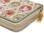 Flowers and Cats (Rose) Zip Around Bi-Fold Wallet