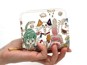 Cats Zip Around Bi-Fold Wallet