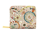 Camouflaged Cats Zip Around Bi-Fold Wallet