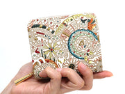 Camouflaged Cats Zip Around Bi-Fold Wallet