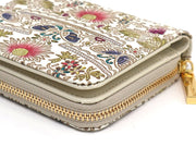 Mo Li Hua - Jasmine Flower (Pink) Zip Around Bi-Fold Wallet