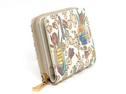 Popcorn Girl (Pastel colors) Zip Around Bi-Fold Wallet