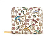 Birds and Cherry Blossoms Zip Around Bi-Fold Wallet