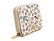 Birds and Cherry Blossoms Zip Around Bi-Fold Wallet