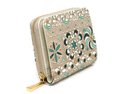 KINSHA - Persia Tiles (Green) Zip Around Bi-Fold Wallet