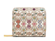 HANABISHI - Traditional Flower Patterns Zip Around Bi-Fold Wallet