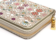 HANABISHI - Traditional Flower Patterns Zip Around Bi-Fold Wallet
