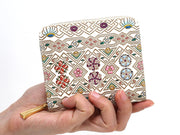 HANABISHI - Traditional Flower Patterns Zip Around Bi-Fold Wallet