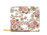 Dancing Cherry Blossoms Zip Around Bi-Fold Wallet