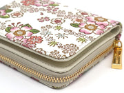Dancing Cherry Blossoms Zip Around Bi-Fold Wallet