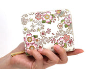 Dancing Cherry Blossoms Zip Around Bi-Fold Wallet