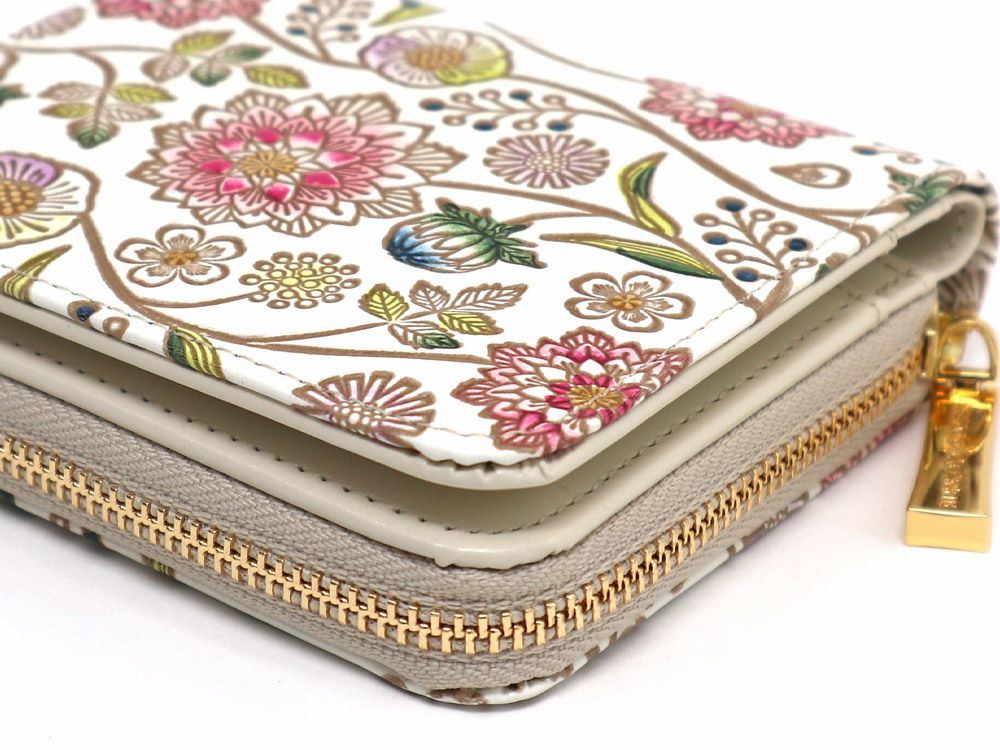 Dahlia (Berry Pink) Zip Around Bi-Fold Wallet