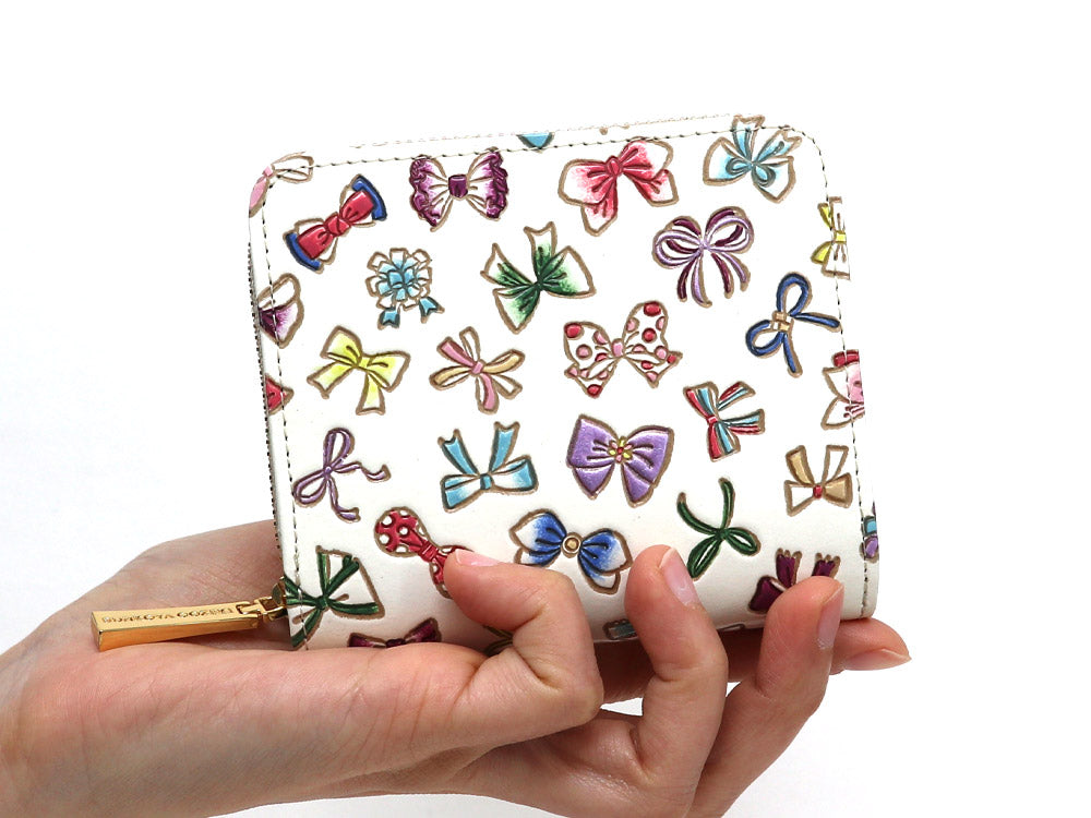 Tiny Ribbons Zip Around Bi-Fold Wallet