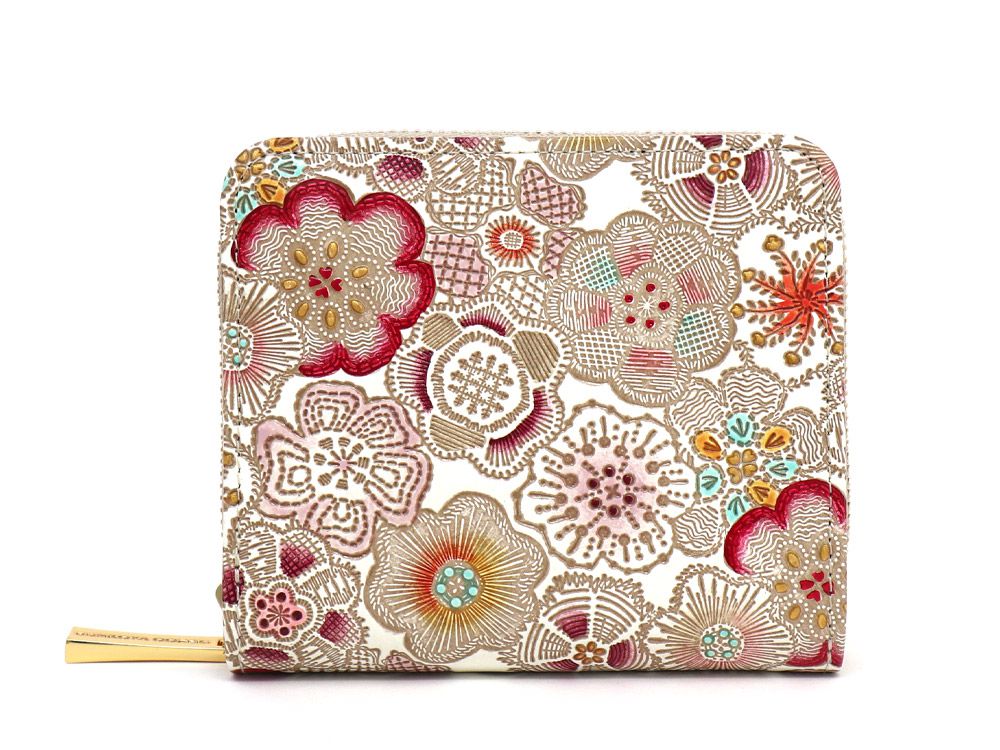 Spring Bloom (Red) Zip Around Bi-Fold Wallet