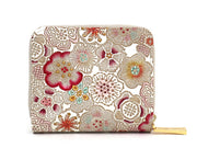 Spring Bloom (Red) Zip Around Bi-Fold Wallet
