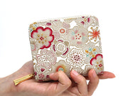 Spring Bloom (Red) Zip Around Bi-Fold Wallet