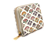 HANAOGI - Flower Fans Zip Around Bi-Fold Wallet