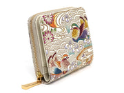 OSHIDORI - Mandarin Ducks Zip Around Bi-Fold Wallet