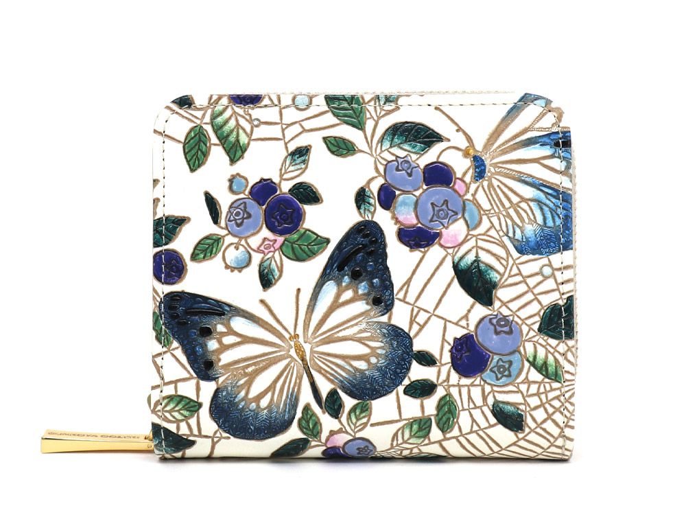 Blueberry (Navy) Zip Around Bi-Fold Wallet