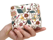 MEIHUA - Plum Blossom Zip Around Bi-Fold Wallet