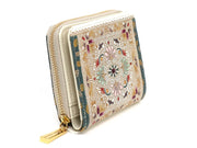 Golden Tapestry Zip Around Bi-Fold Wallet