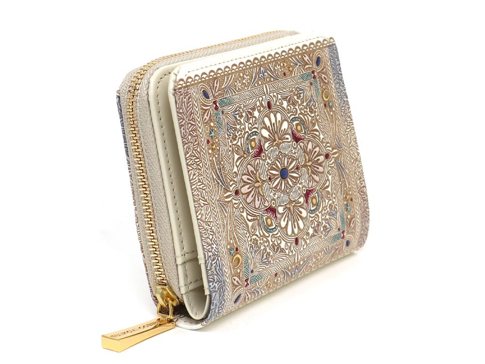 Fantasy Tapestry Zip Around Bi-Fold Wallet