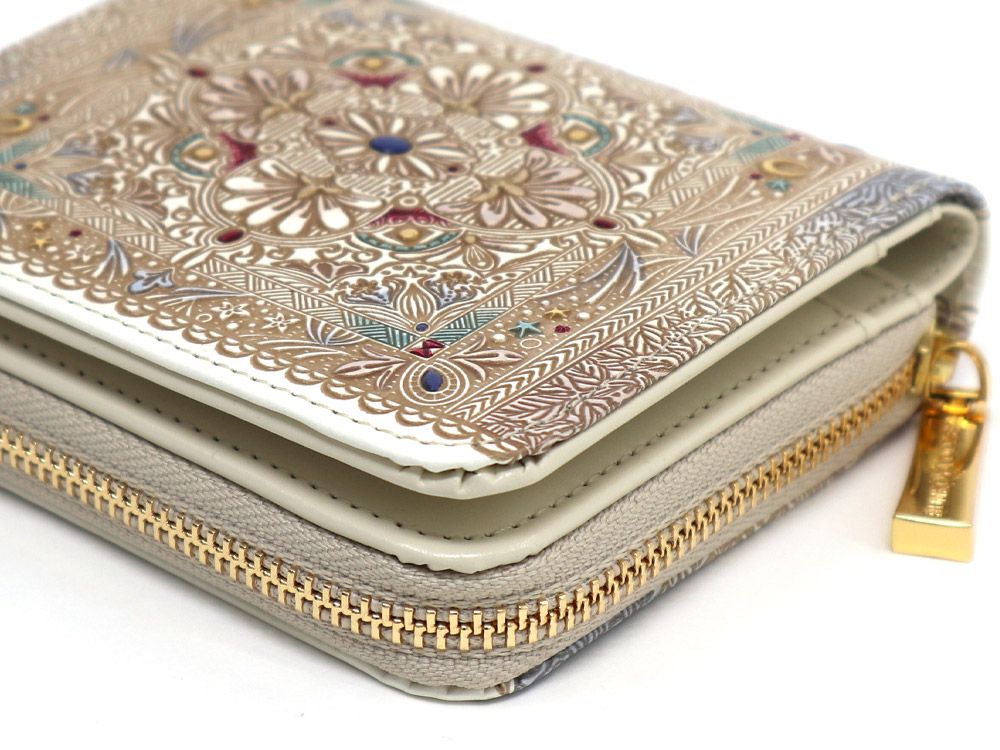 Fantasy Tapestry Zip Around Bi-Fold Wallet