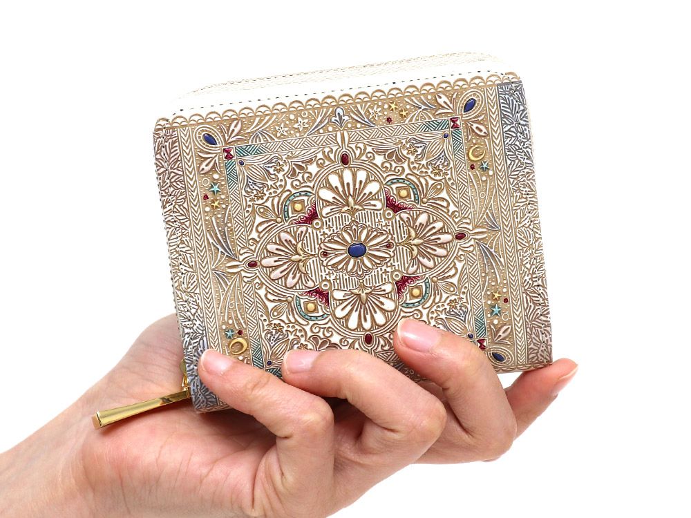 Fantasy Tapestry Zip Around Bi-Fold Wallet