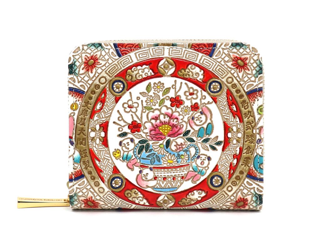 KARAKO - Chinese Dolls Zip Around Bi-Fold Wallet