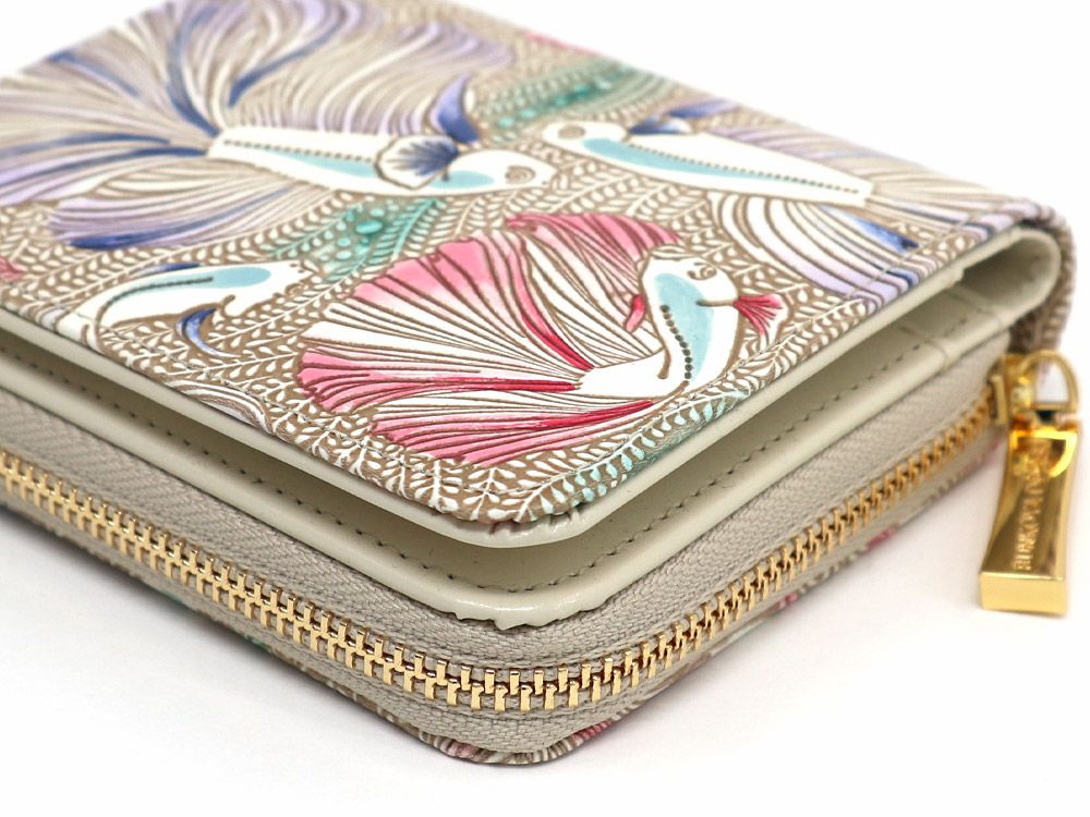 Betta (Purple) Zip Around Bi-Fold Wallet