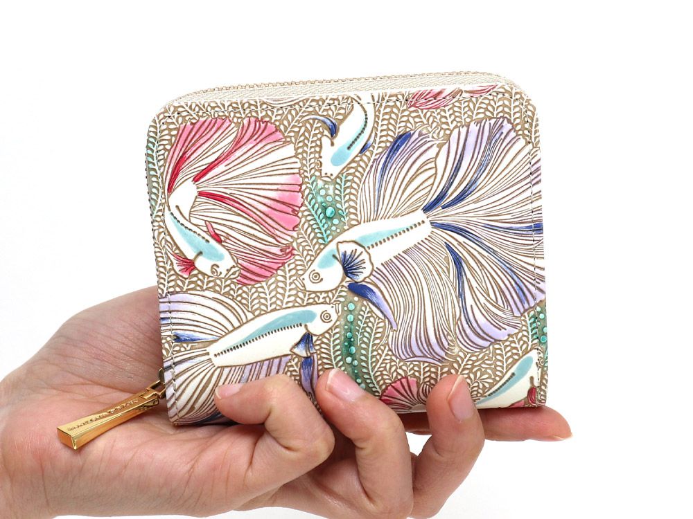 Betta (Purple) Zip Around Bi-Fold Wallet