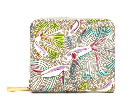 Betta (Green) Zip Around Bi-Fold Wallet