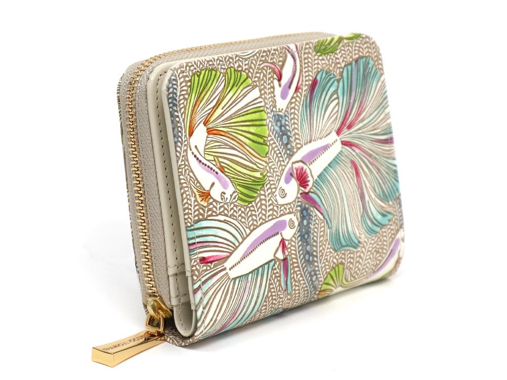 Betta (Green) Zip Around Bi-Fold Wallet