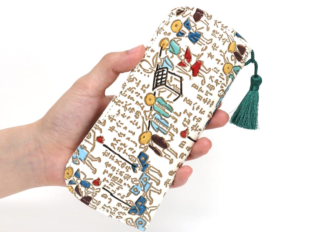 Daimyo Procession with Kanji Eyeglasses Case