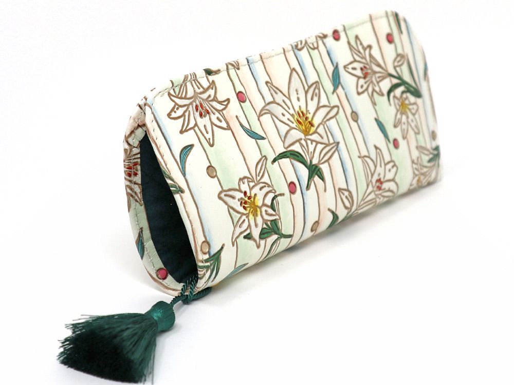 White Lilies Eyeglasses Case