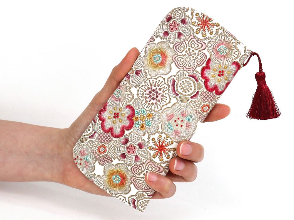 Spring Bloom (Red) Eyeglasses Case