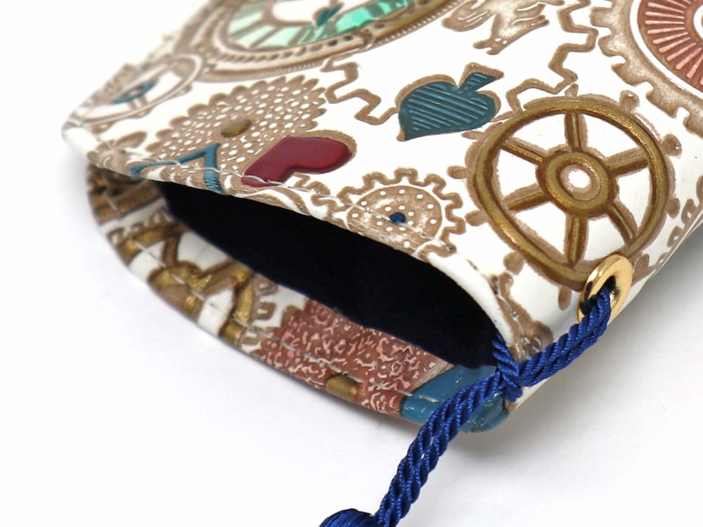 Gears Of Time (Blue-Green) Eyeglasses Case