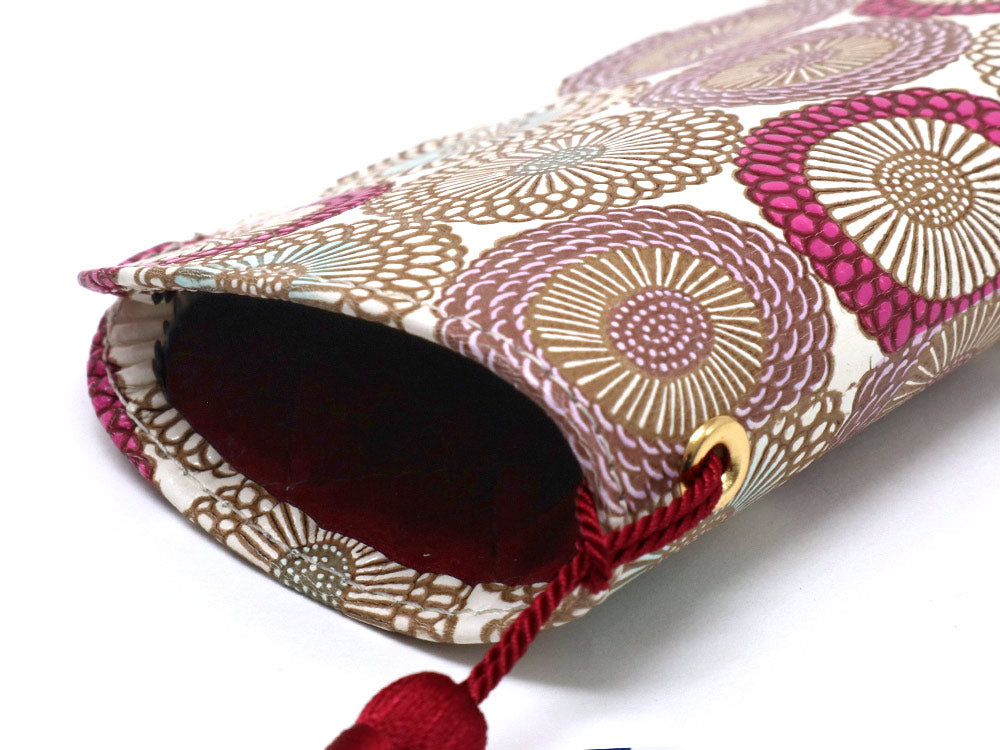 Umbrella Chrysanthemums (Peach Blossom) Eyeglasses Case
